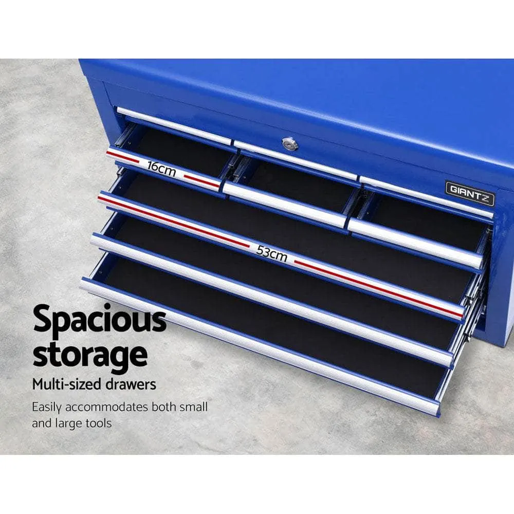 10 Drawer Tool Box Cabinet Chest Toolbox Storage Garage Organiser Blue