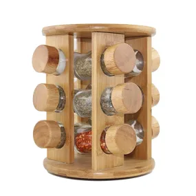 12 PCS Rubberwood Spice Rack K0046