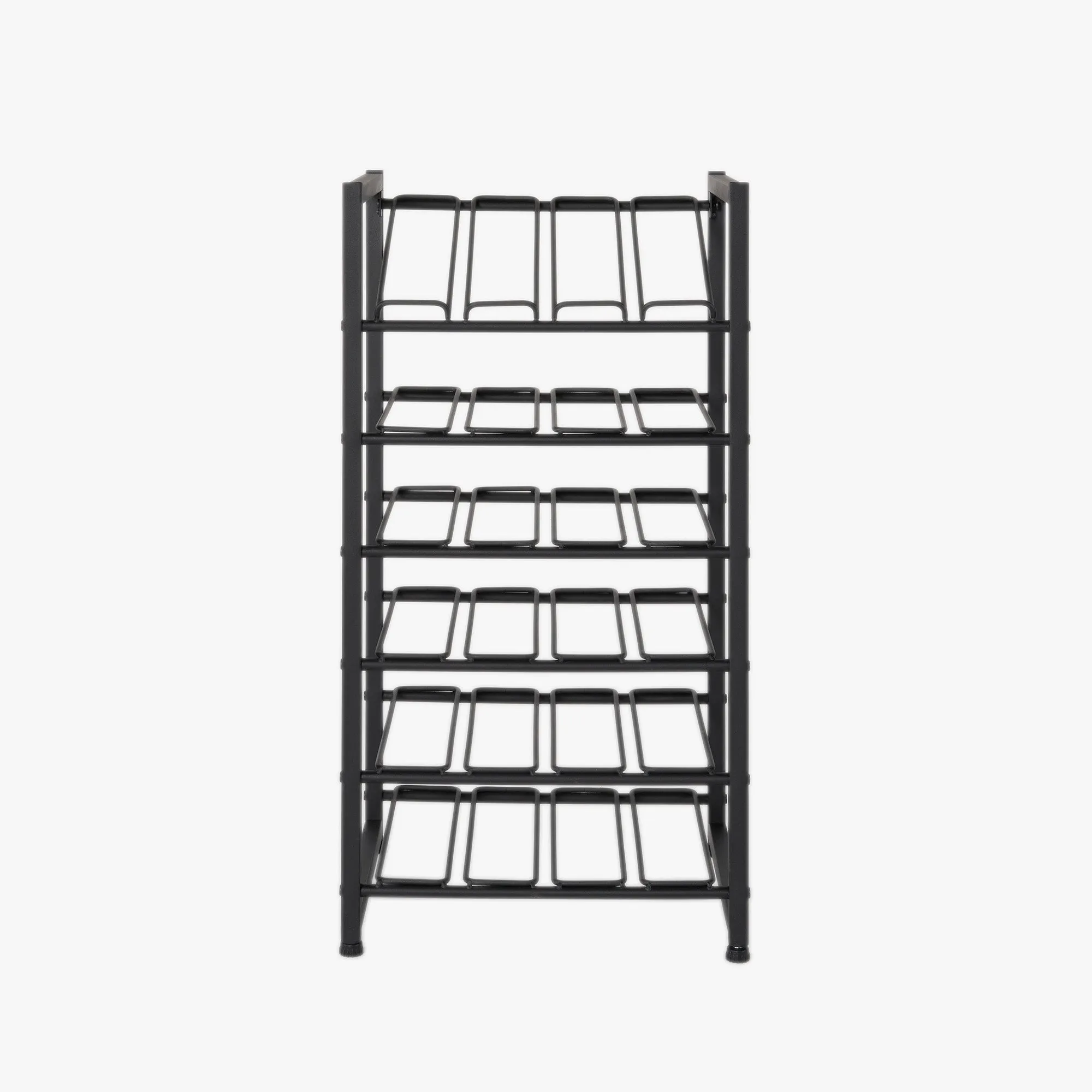 24-Bottle Stacking Metal Wine Rack
