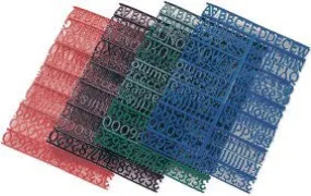 3/4" Molded Plastic Letters for Counter Message Board