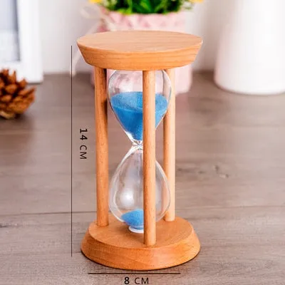 3/5/15/20/30 Minutes Wooden Hourglass Home Decoration Desktop Sand Clock Timers Sand Sandglass Hourglass Timer Clock Kitchen