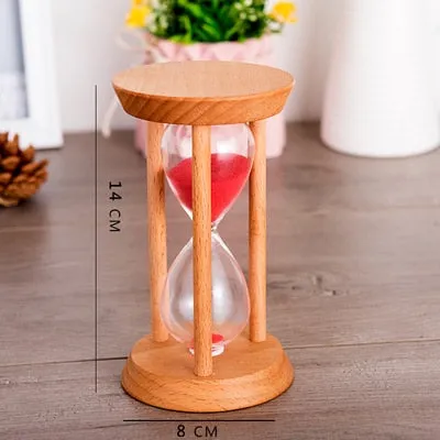 3/5/15/20/30 Minutes Wooden Hourglass Home Decoration Desktop Sand Clock Timers Sand Sandglass Hourglass Timer Clock Kitchen