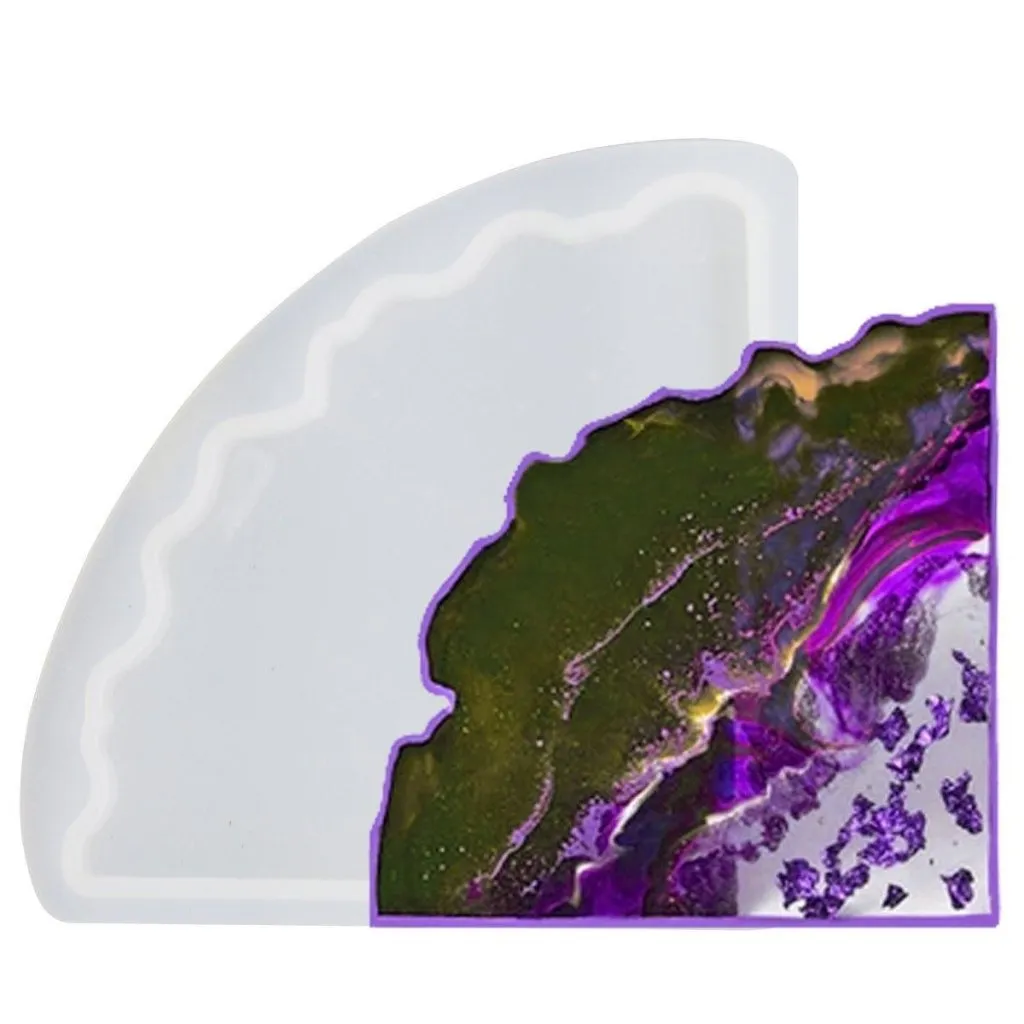 3D Silicone Resin Mould Geode Corner Triangle SMOA01