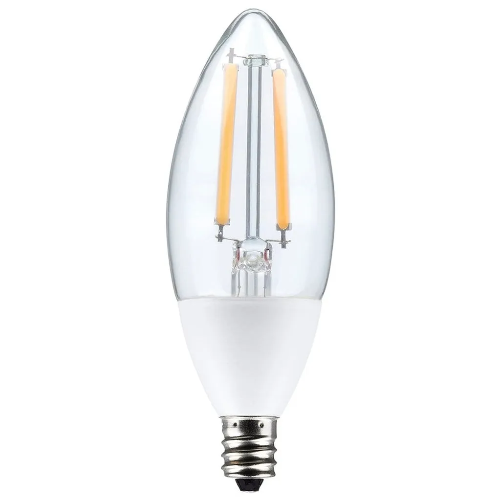5W B11 - Dusk to Dawn LED - 2700K - Candelabra Base - 120V - 90 CRI - With Photocell