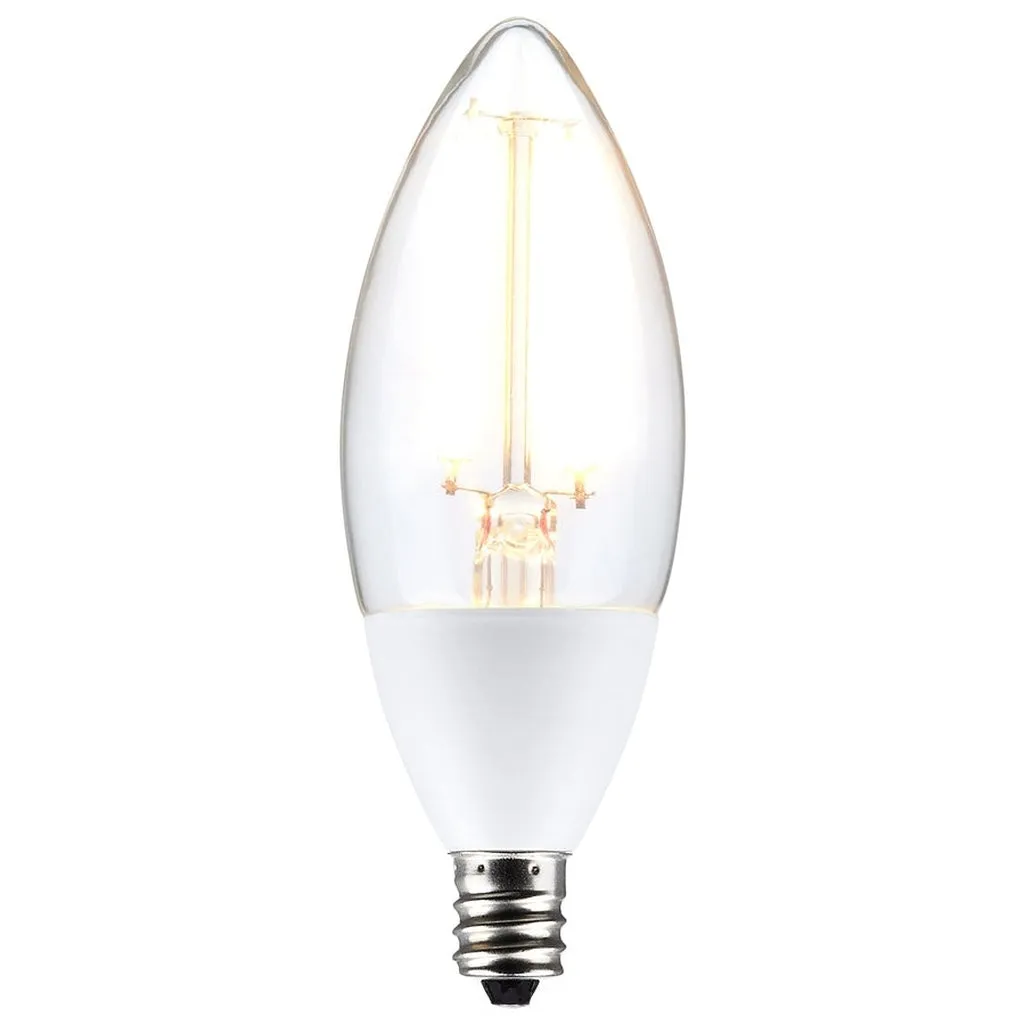5W B11 - Dusk to Dawn LED - 2700K - Candelabra Base - 120V - 90 CRI - With Photocell