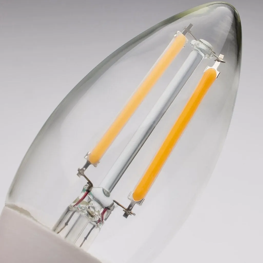 5W B11 - Dusk to Dawn LED - 2700K - Candelabra Base - 120V - 90 CRI - With Photocell