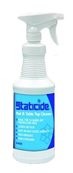ACL Staticide 6001 Mat and Table Top Cleaner, Quart with trigger spray; 12 units per case