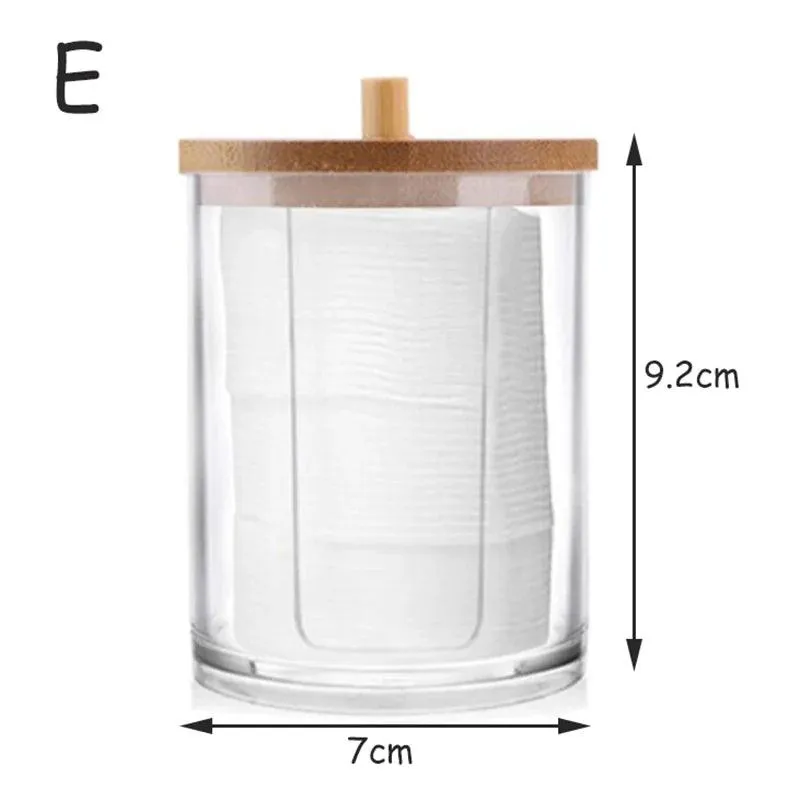 Acrylic Organizers with Bamboo Lids