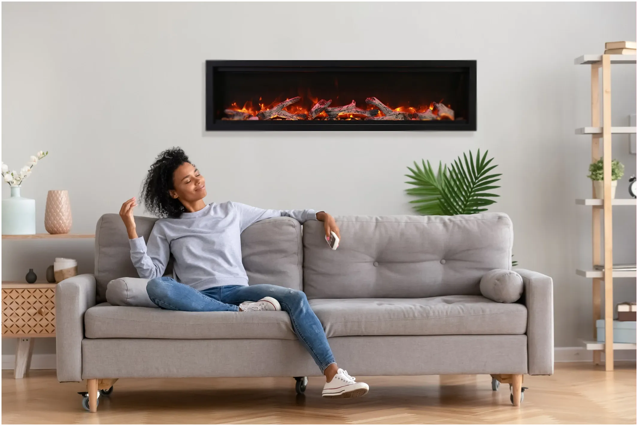 Amantii Symmetry Bespoke Electric Fireplace 50" Open Box