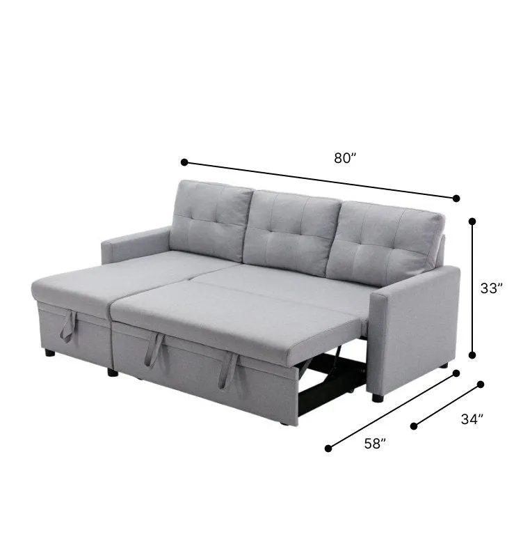 Anoy 4 Seater Sofa Bed | Convertible Bed With Storage