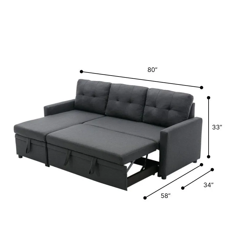 Anoy 4 Seater Sofa Bed | Convertible Bed With Storage