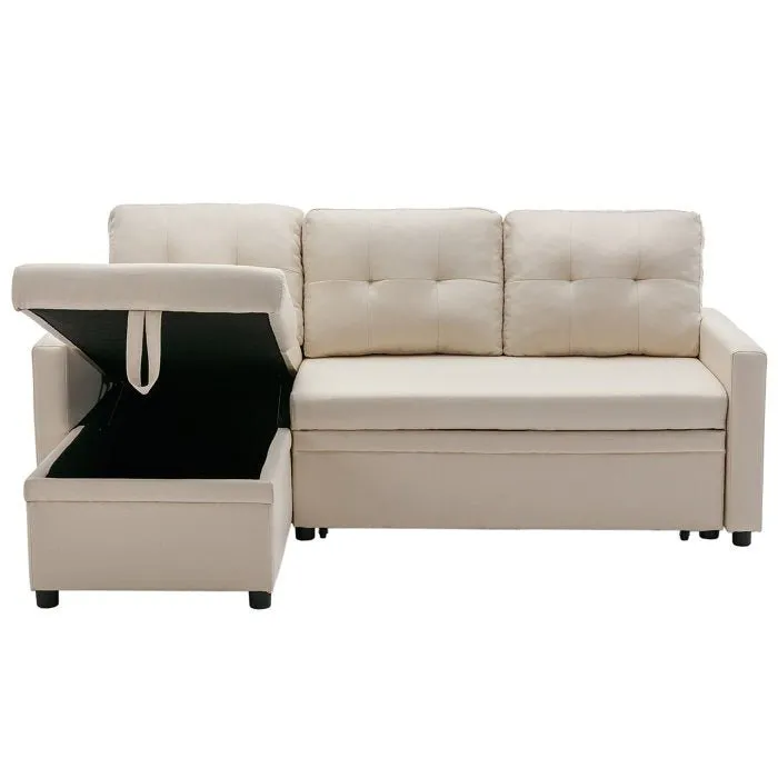 Anoy 4 Seater Sofa Bed | Convertible Bed With Storage