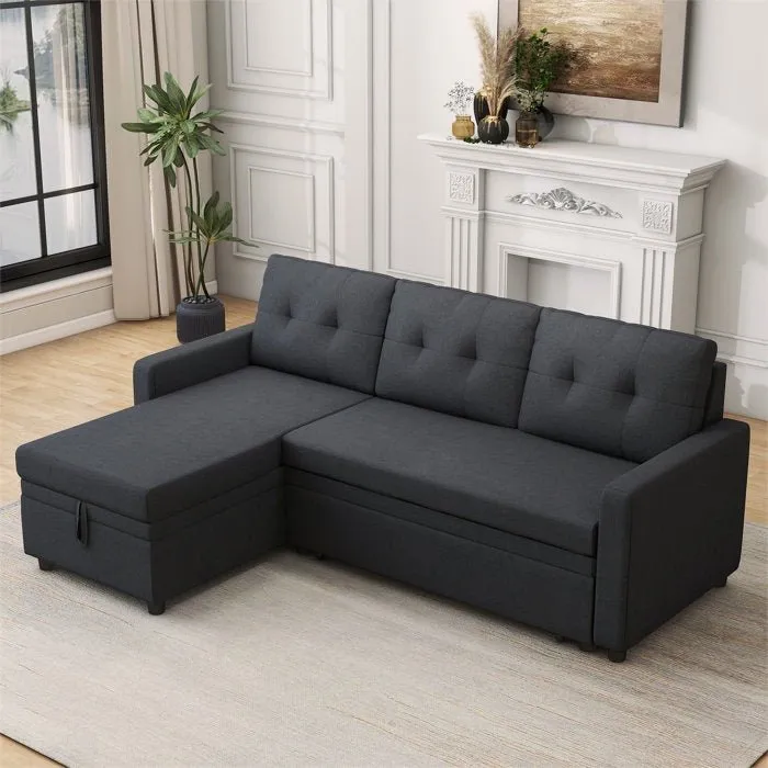 Anoy 4 Seater Sofa Bed | Convertible Bed With Storage