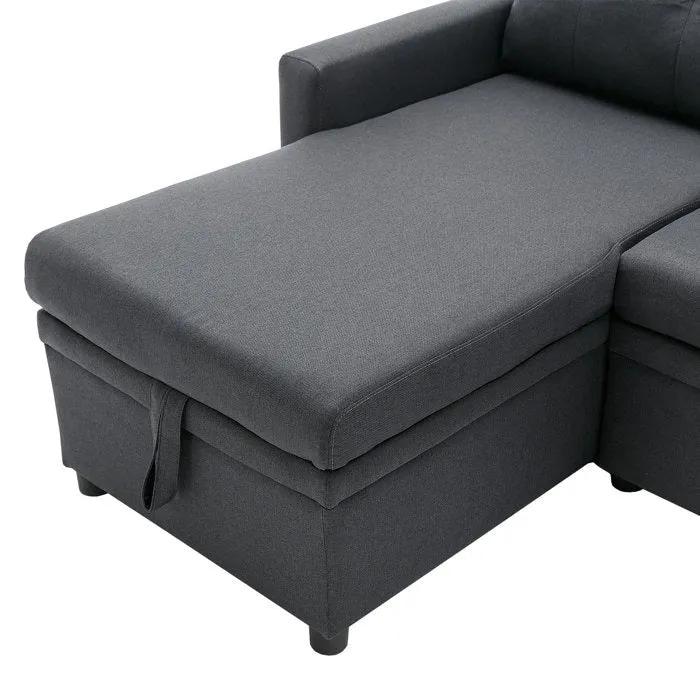Anoy 4 Seater Sofa Bed | Convertible Bed With Storage
