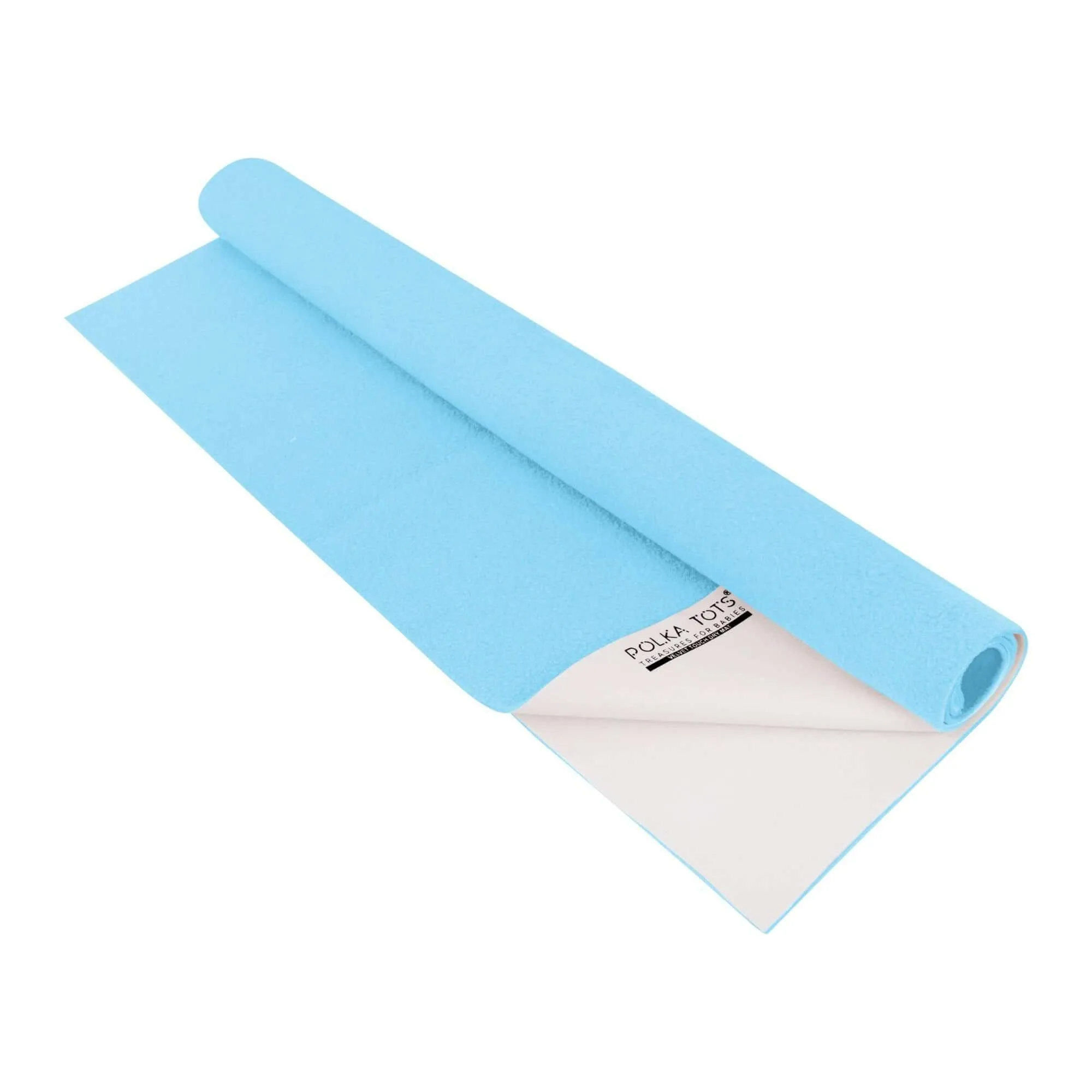 Baby Dry Sheet / Bed Protector Medium Blue (Size 70 x 100 CM)
