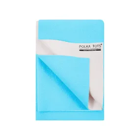 Baby Dry Sheet / Bed Protector Medium Blue (Size 70 x 100 CM)