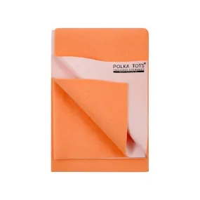 Baby Dry Sheet / Bed Protector Small Peach (Size 50 x 70 CM)
