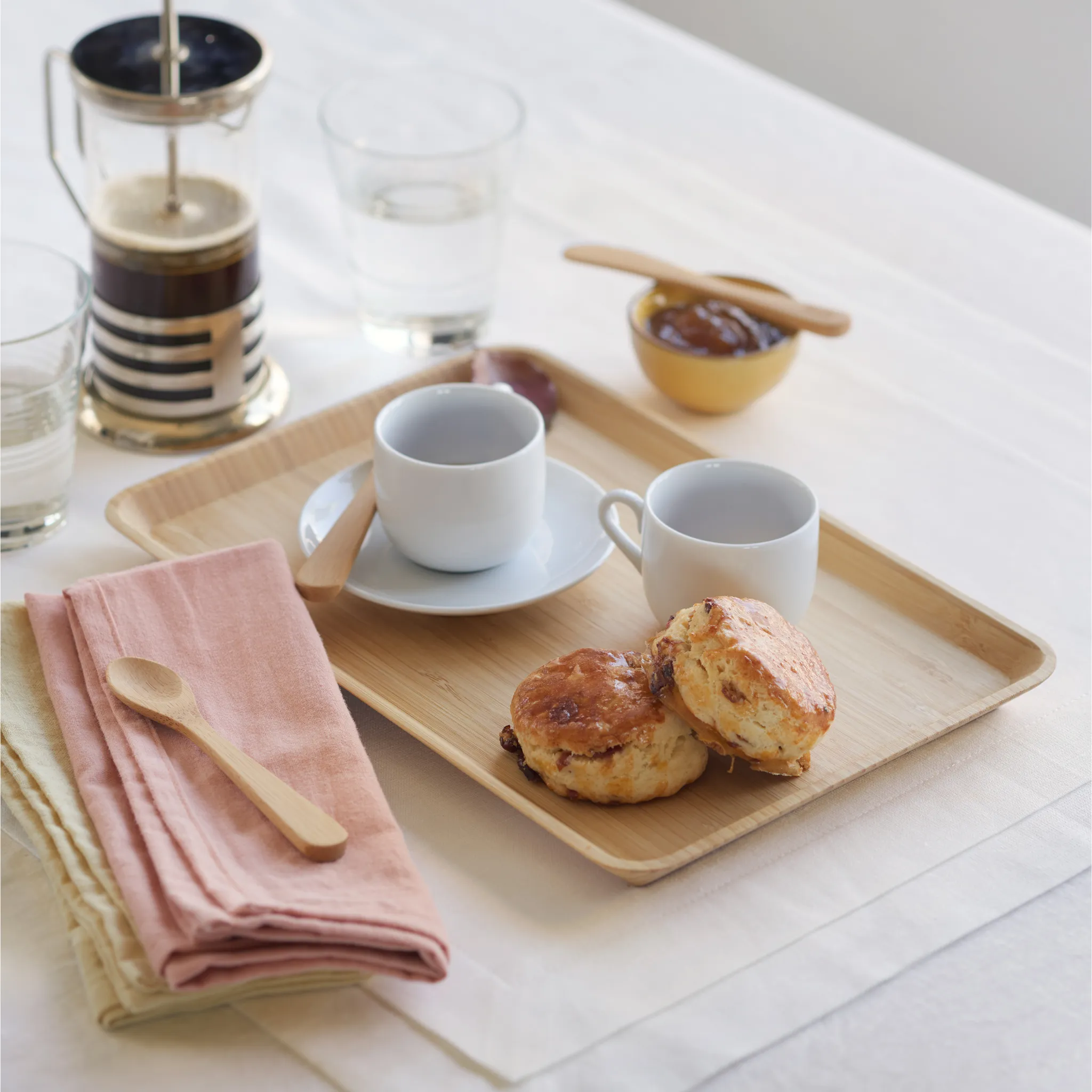 Bamboo Serving Tray, Large Rectangle