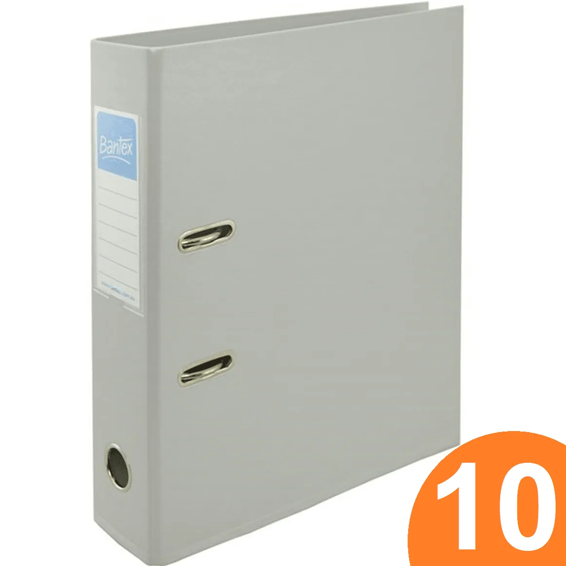 Bantex Lever Arch File Folder 70mm A4 Grey Box 10