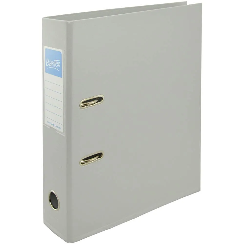 Bantex Lever Arch File Folder 70mm A4 Grey Box 10