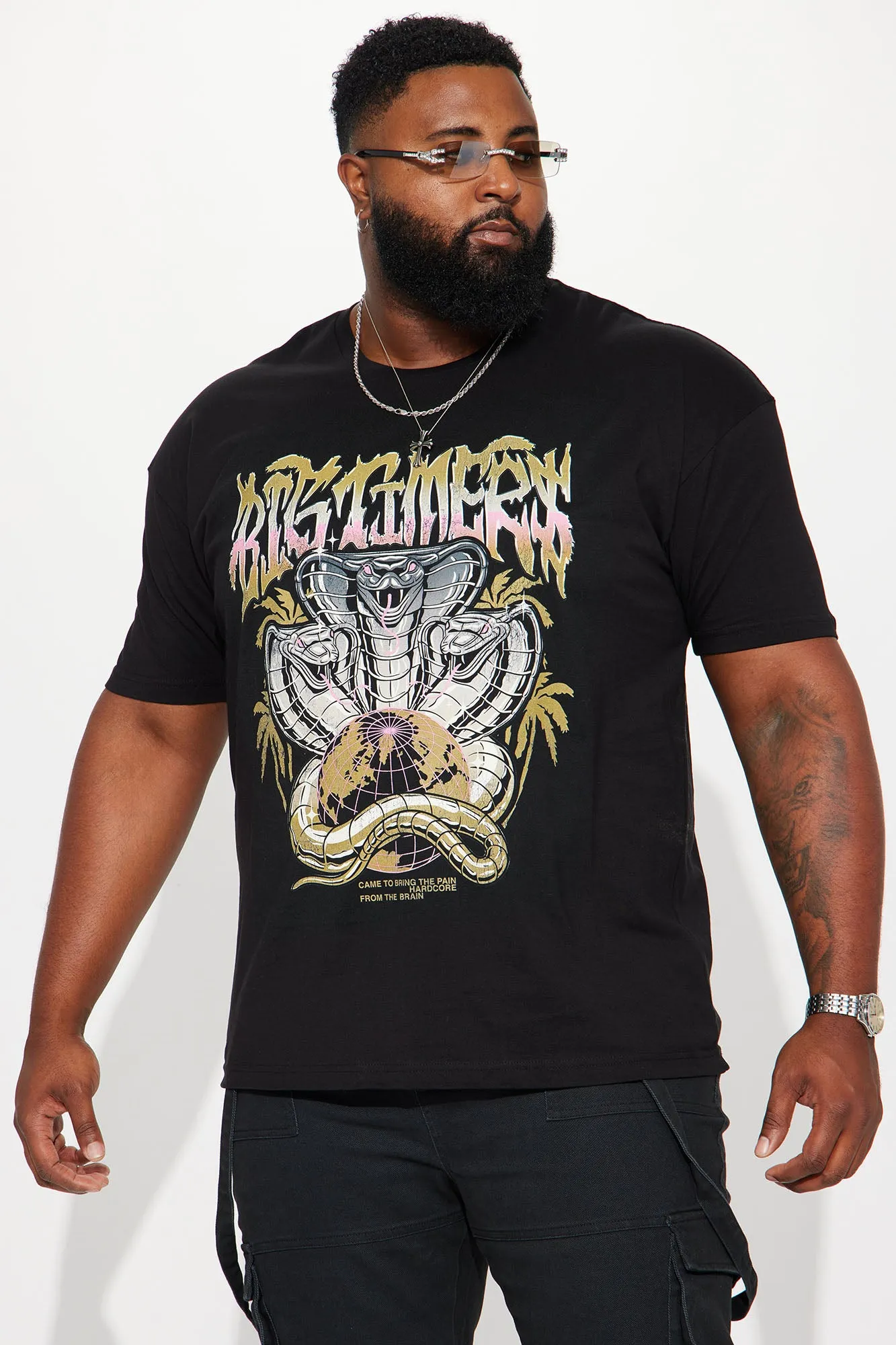 Big Timers Rule The World Short Sleeve Tee - Black