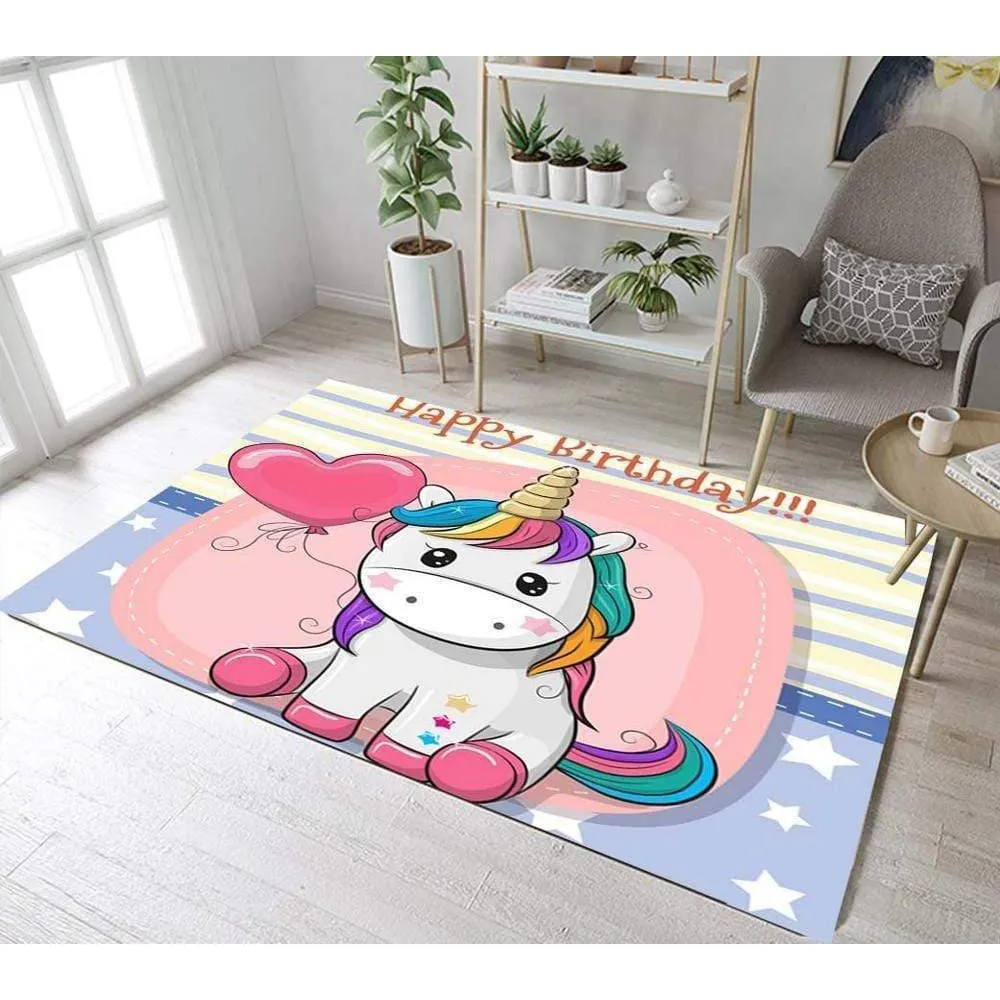 Birthday Unicorn Rug