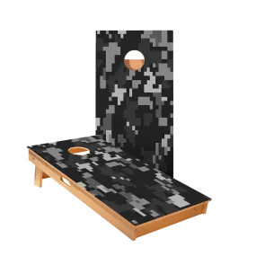 Black Digital Camo Star Cornhole Boards