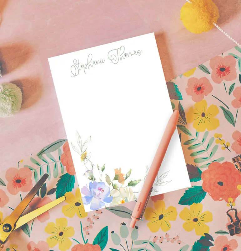 Blooming Spring Custom Notepad