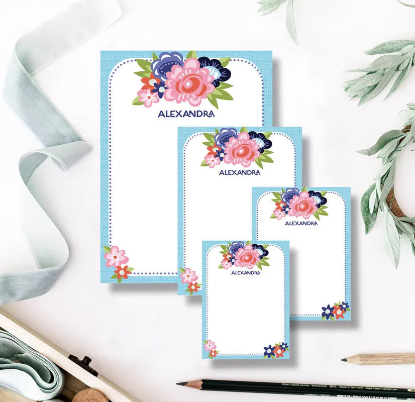 Bold Floral Note Pad