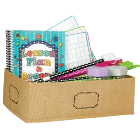 Burlap Storage Bin