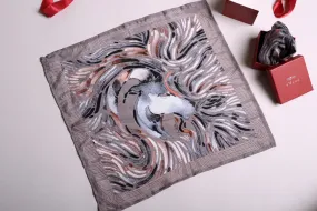 Capricorn Gift Box / Zodiac Themed Pure Silk POCKET SQUARE
