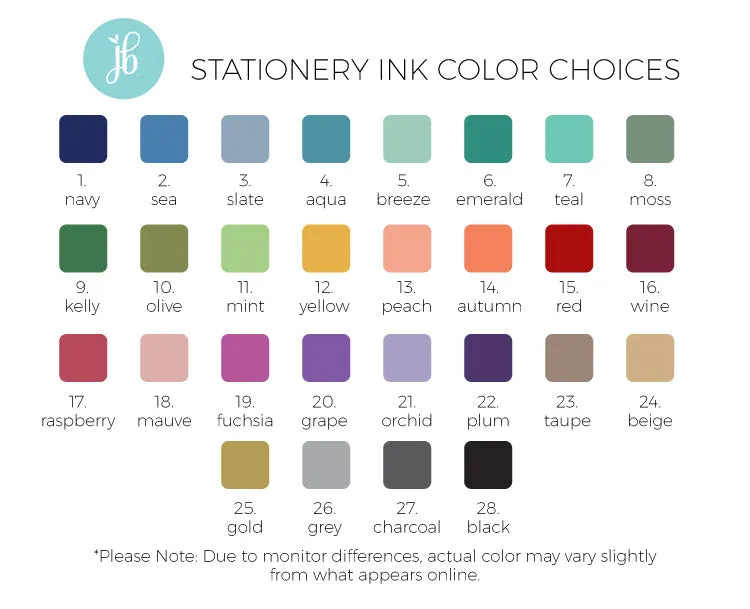Casual Monogram Custom Notepad