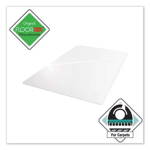 Cleartex Ultimat Polycarbonate Chair Mat For Low/medium Pile Carpet, 35 X 47, Clear