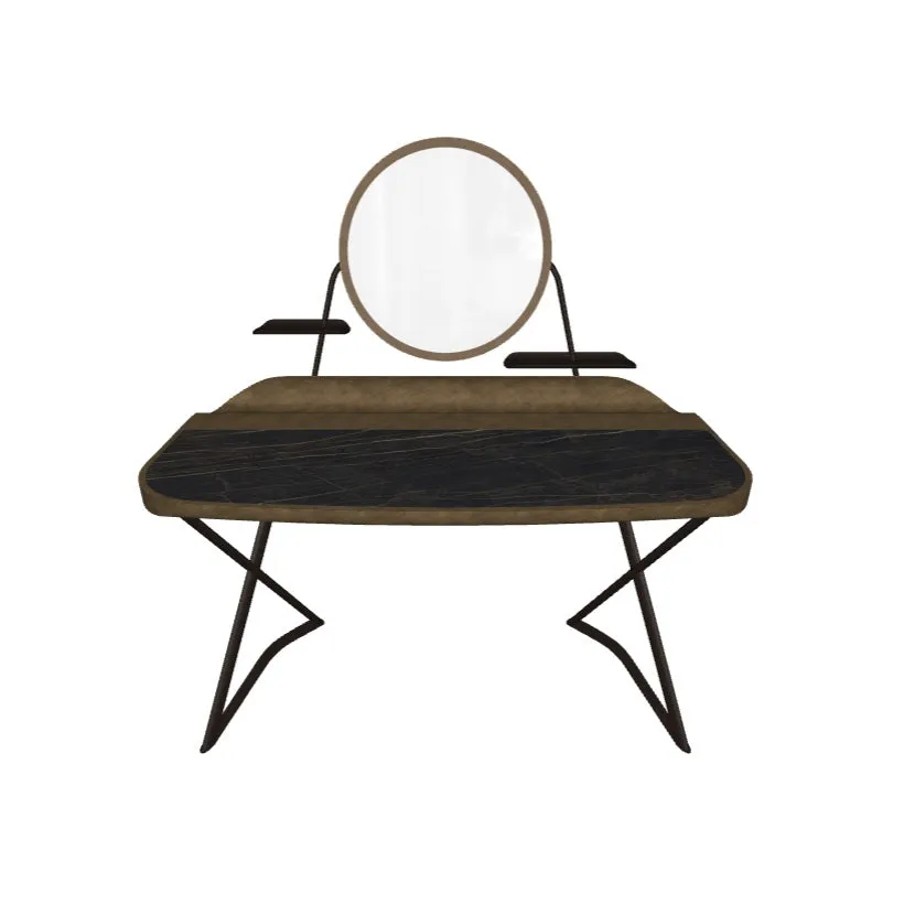 COCOON TROUSSE Keramik Desk with Mirror Frame