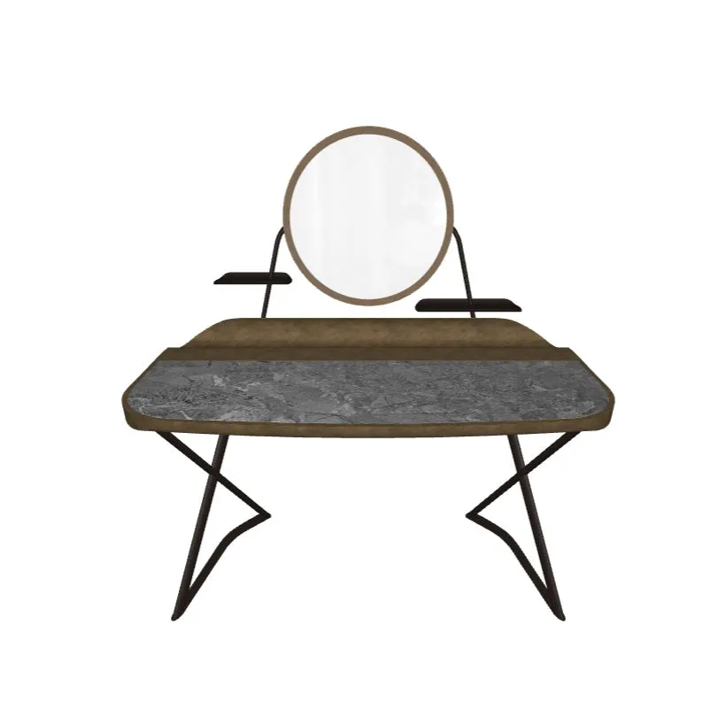 COCOON TROUSSE Keramik Desk with Mirror Frame