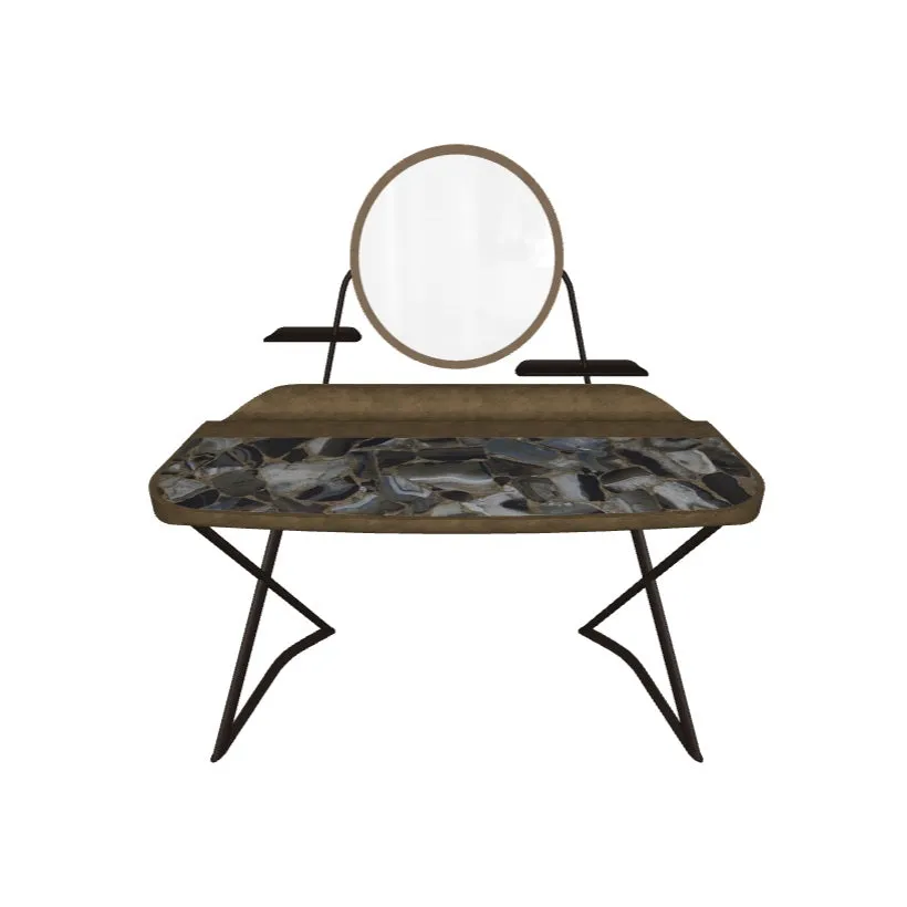 COCOON TROUSSE Keramik Desk with Mirror Frame