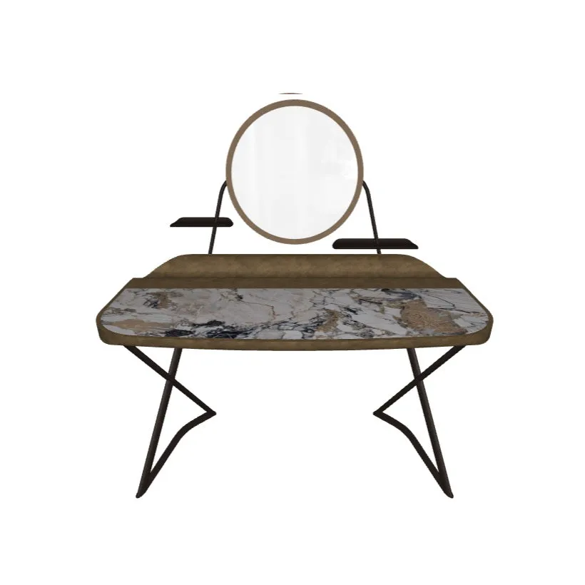 COCOON TROUSSE Keramik Desk with Mirror Frame