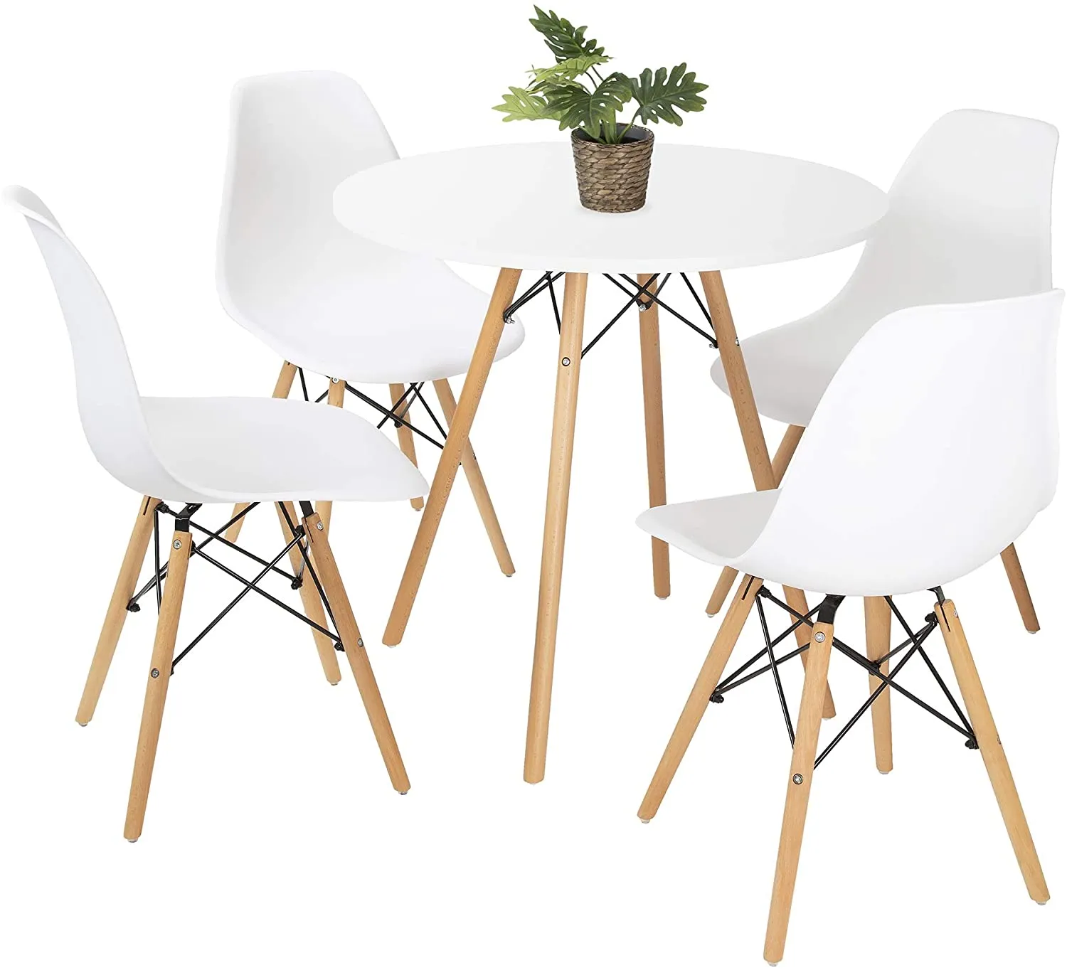 Davos Round Dining Table White 80cm