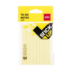 Deli To-do Notes 76x101mm 3''x4'' Yellow