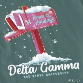 Delta Gamma Home for the Holidays T-Shirt Design