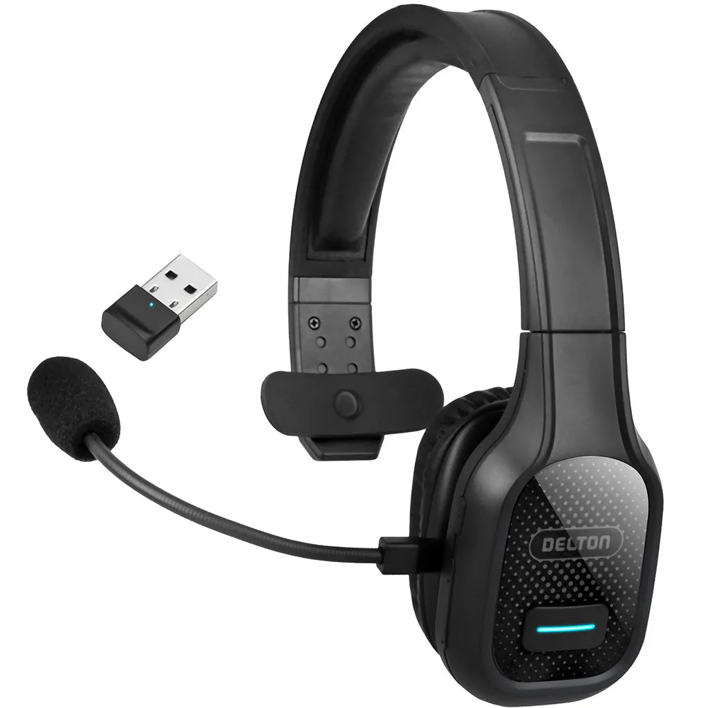 Delton 20X Professional Wireless Computer Headset with Mic   USB Dongle