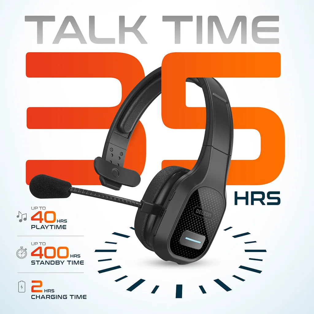 Delton 20X Professional Wireless Computer Headset with Mic   USB Dongle