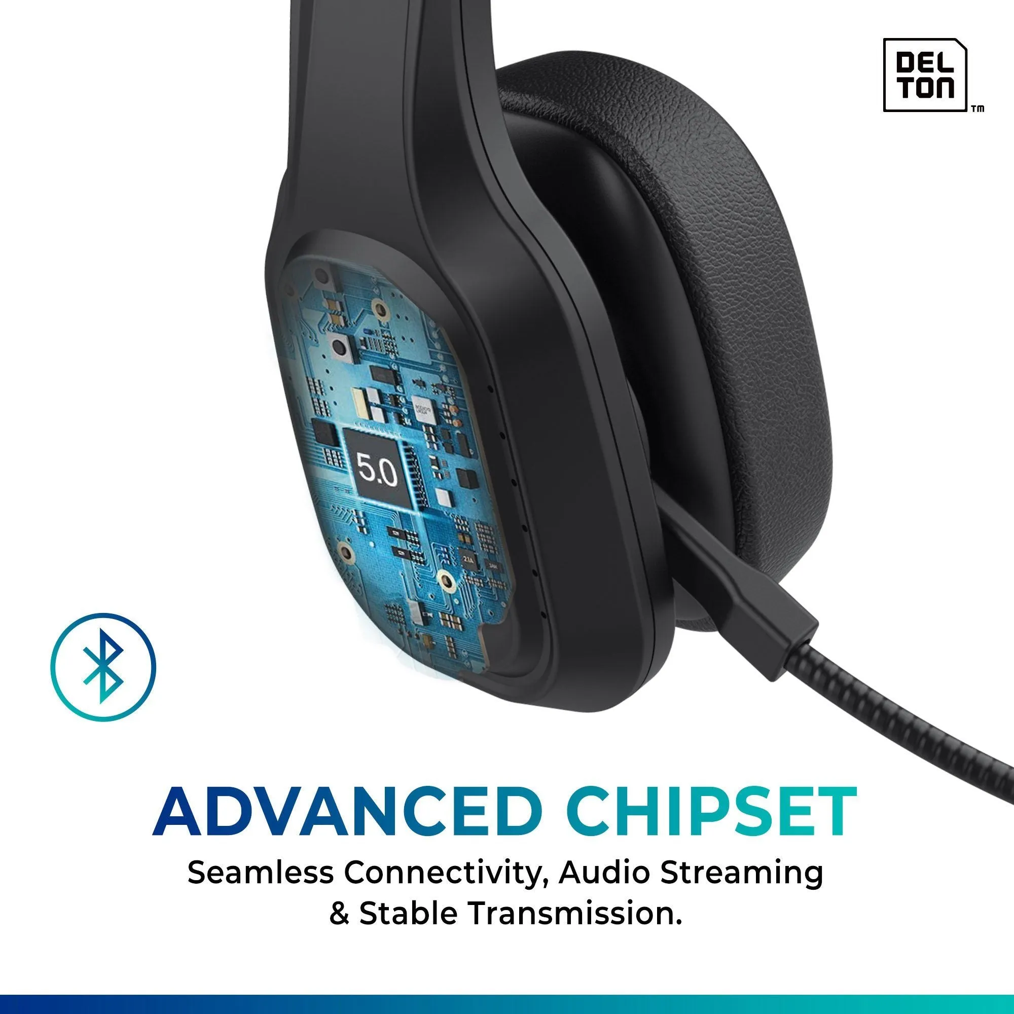 Delton Professional Wireless Computer Headset with Mic