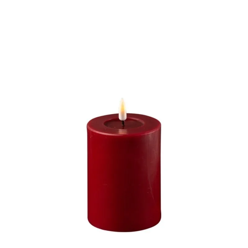 Deluxe Bordeaux LED Candle 3X4 In