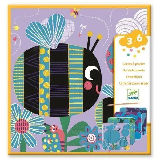Djeco - Bugs scratch boards