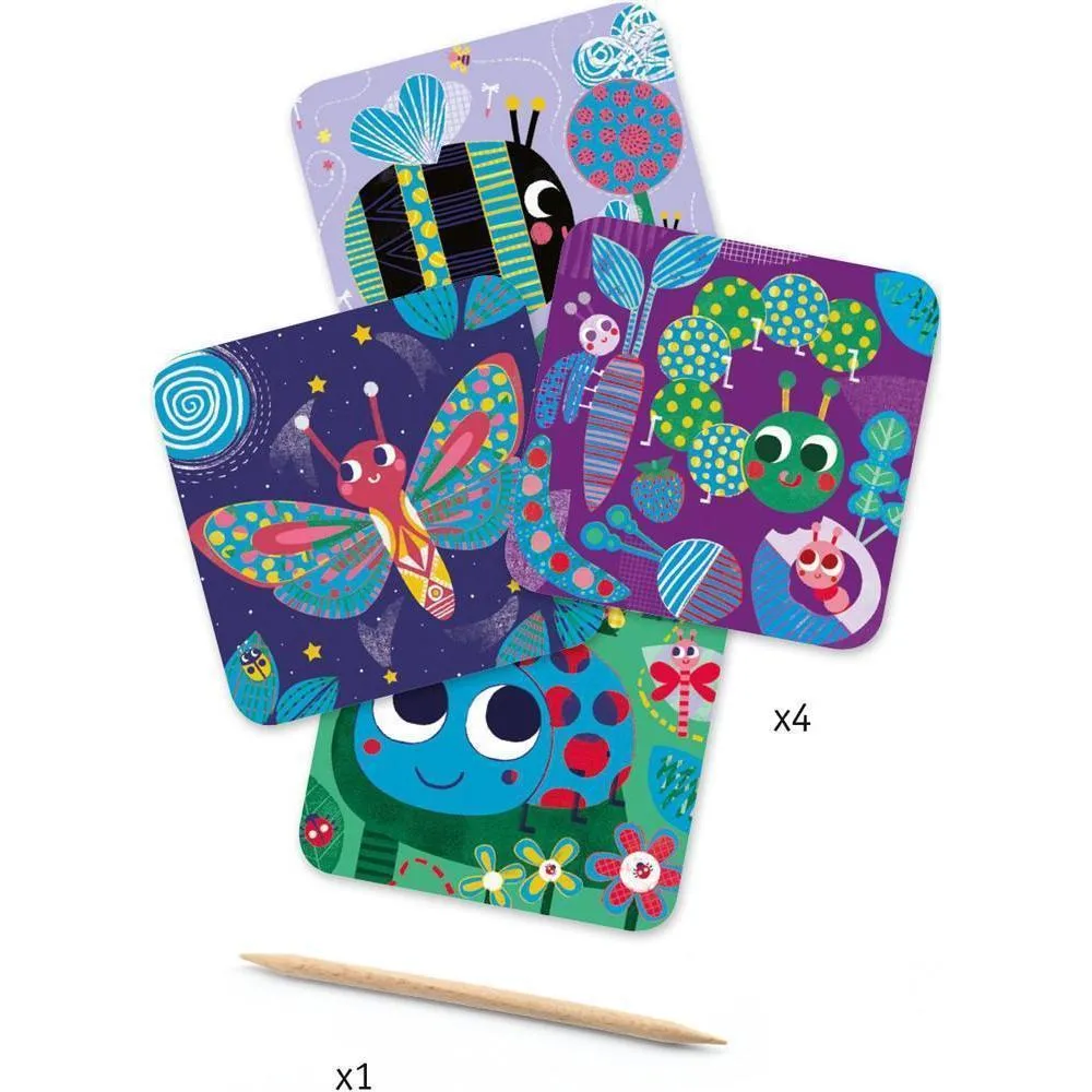 Djeco - Bugs scratch boards