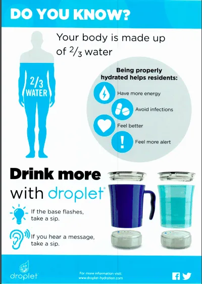 Droplet Hydration Reminder