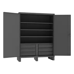 Durham HDCD247278-6B95 Cabinet, 12 Gauge, 4 Shelves, 6 Drawers, 72 X 24 X 78