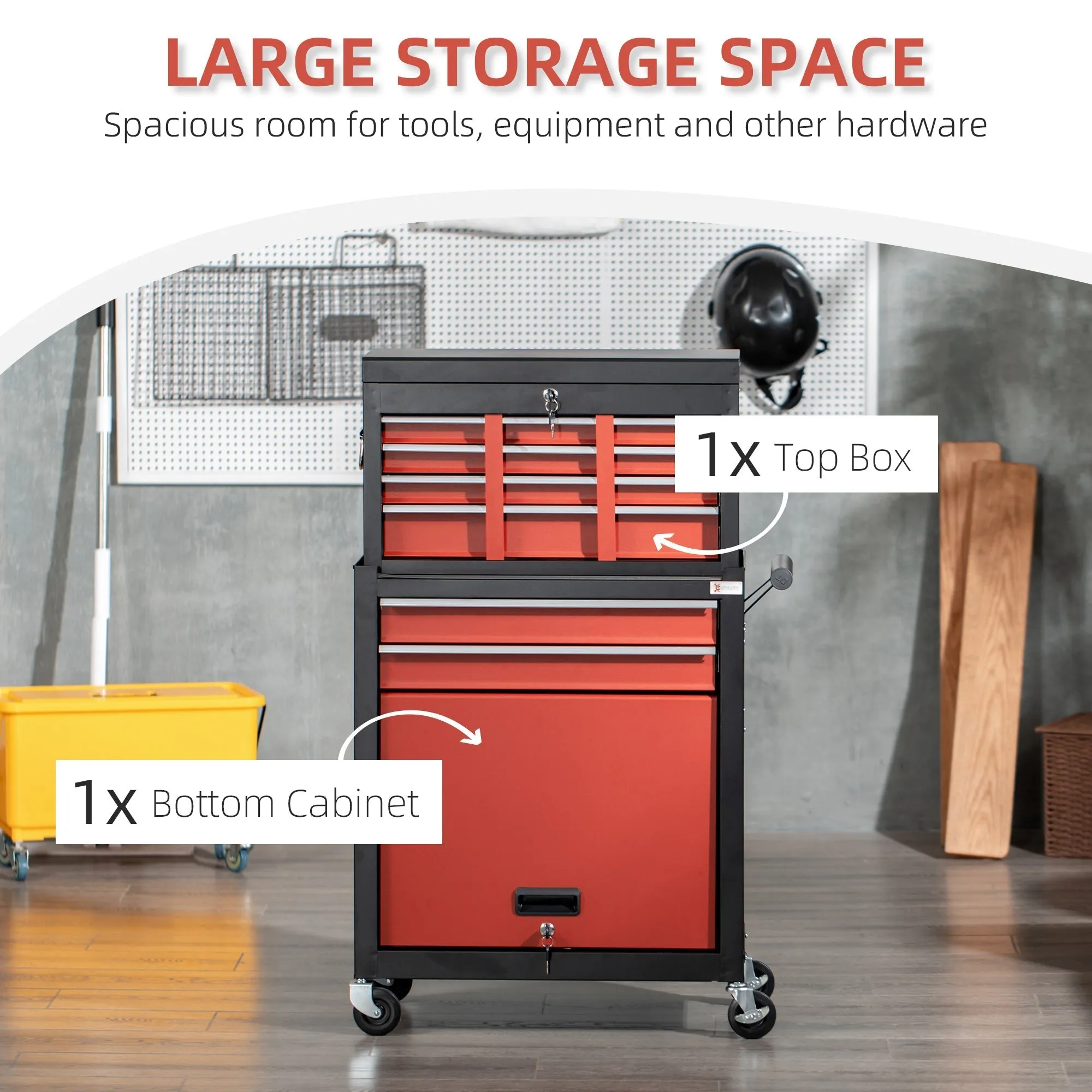 DURHAND Tool Cabinet Cart