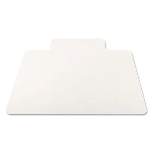 Economat All Day Use Chair Mat For Hard Floors, Flat Packed, 45 X 53, Wide Lipped, Clear